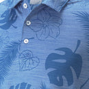 Puma Cloudspun Leaves n' Flowers Polo Shirt - Bright Cobalt Heather