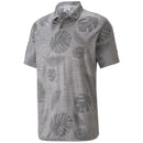 Puma Cloudspun Leaves n' Flowers Polo Shirt - Quiet Shade Heather