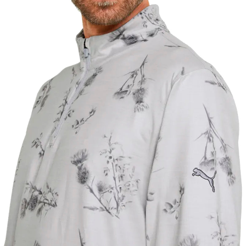 Puma Cloudspun Lowlands 1/4 Zip Pullover - High Rise Heather