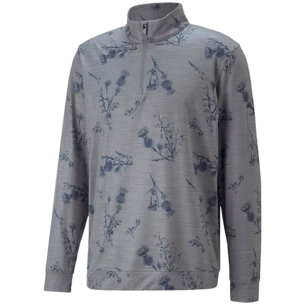 Puma Cloudspun Lowlands 1/4 Zip Pullover - Quiet Shade Heather