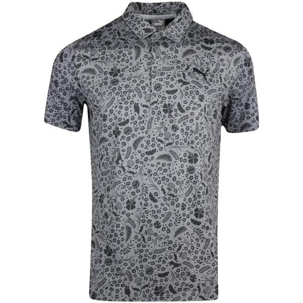 Puma Cloudspun Petal Polo Shirt - Quiet Shade/Black