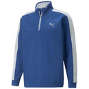 Puma Cloudspun T7 1/4 Zip Pullover - Blazing Blue Heather/High Rise