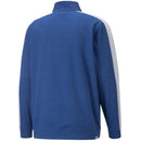 Puma Cloudspun T7 1/4 Zip Pullover - Blazing Blue Heather/High Rise