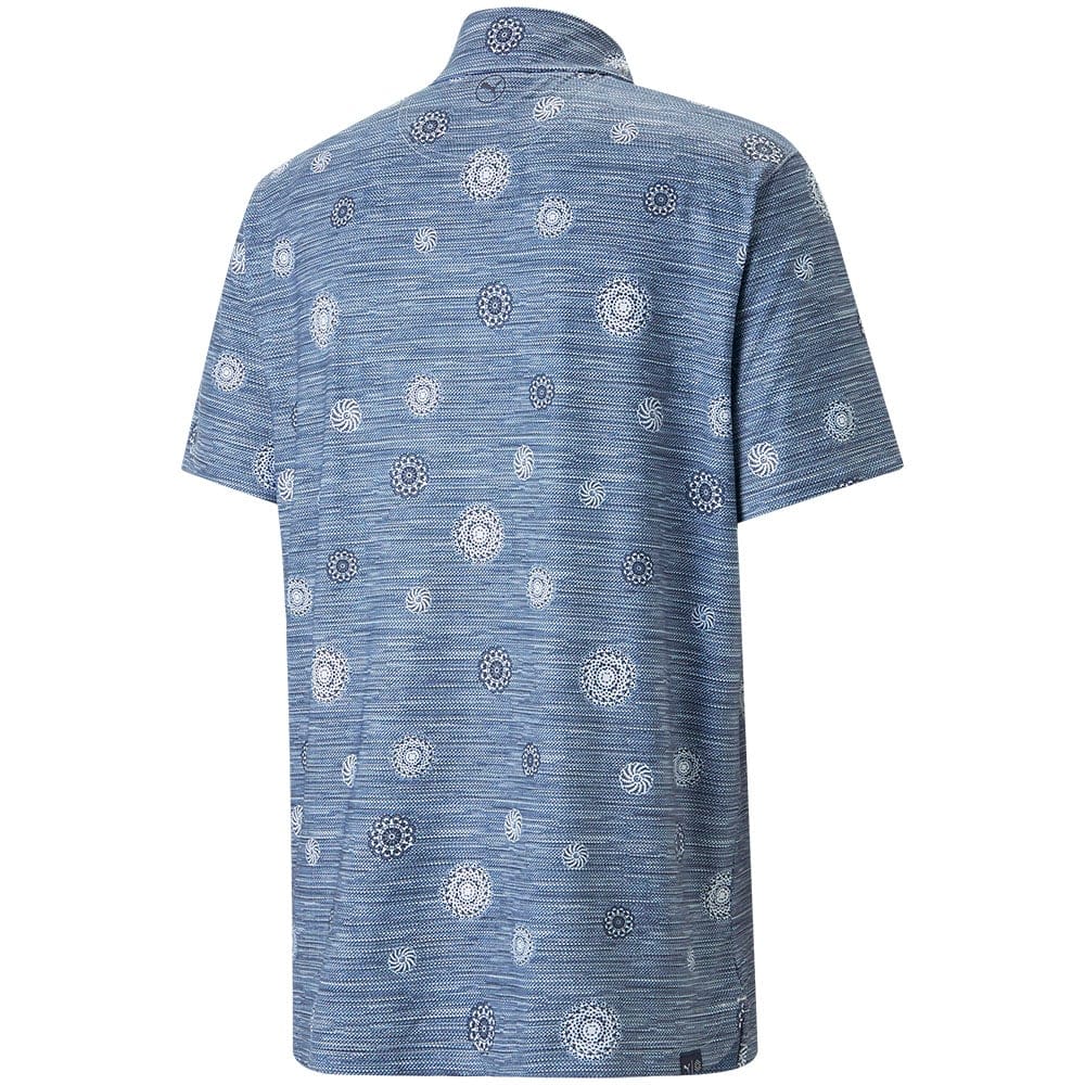 Cloudspun Wheels Print Golf Polo