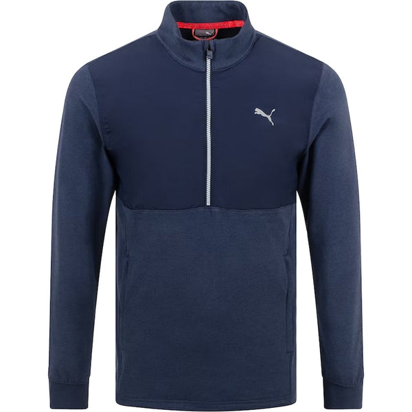 Puma Cloudspun WRMLBL 1/4 Zip Pullover - Navy Blazer