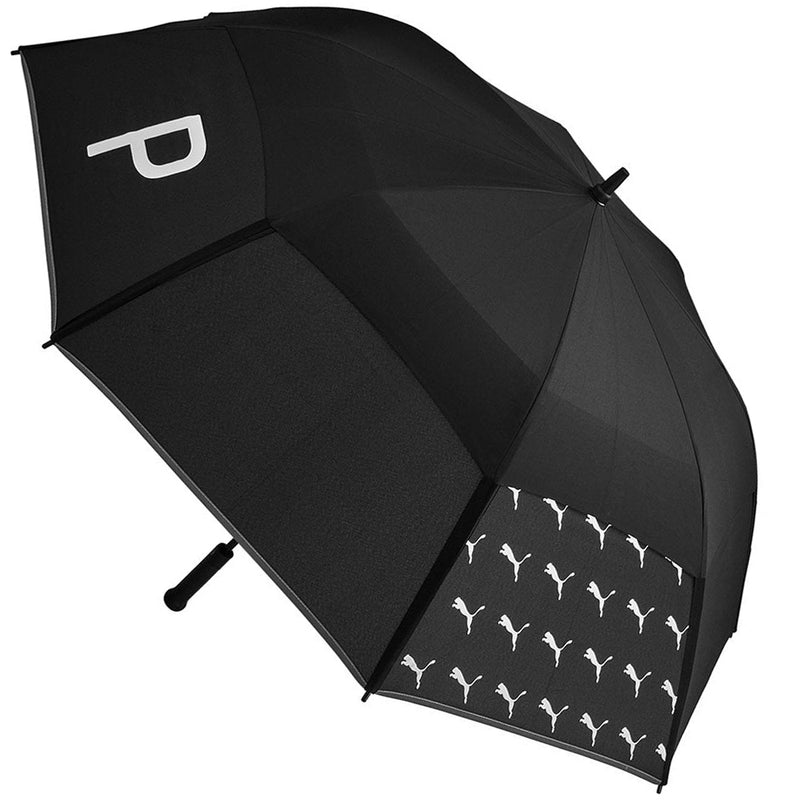 Puma Double Canopy Umbrella - Black/Bright White