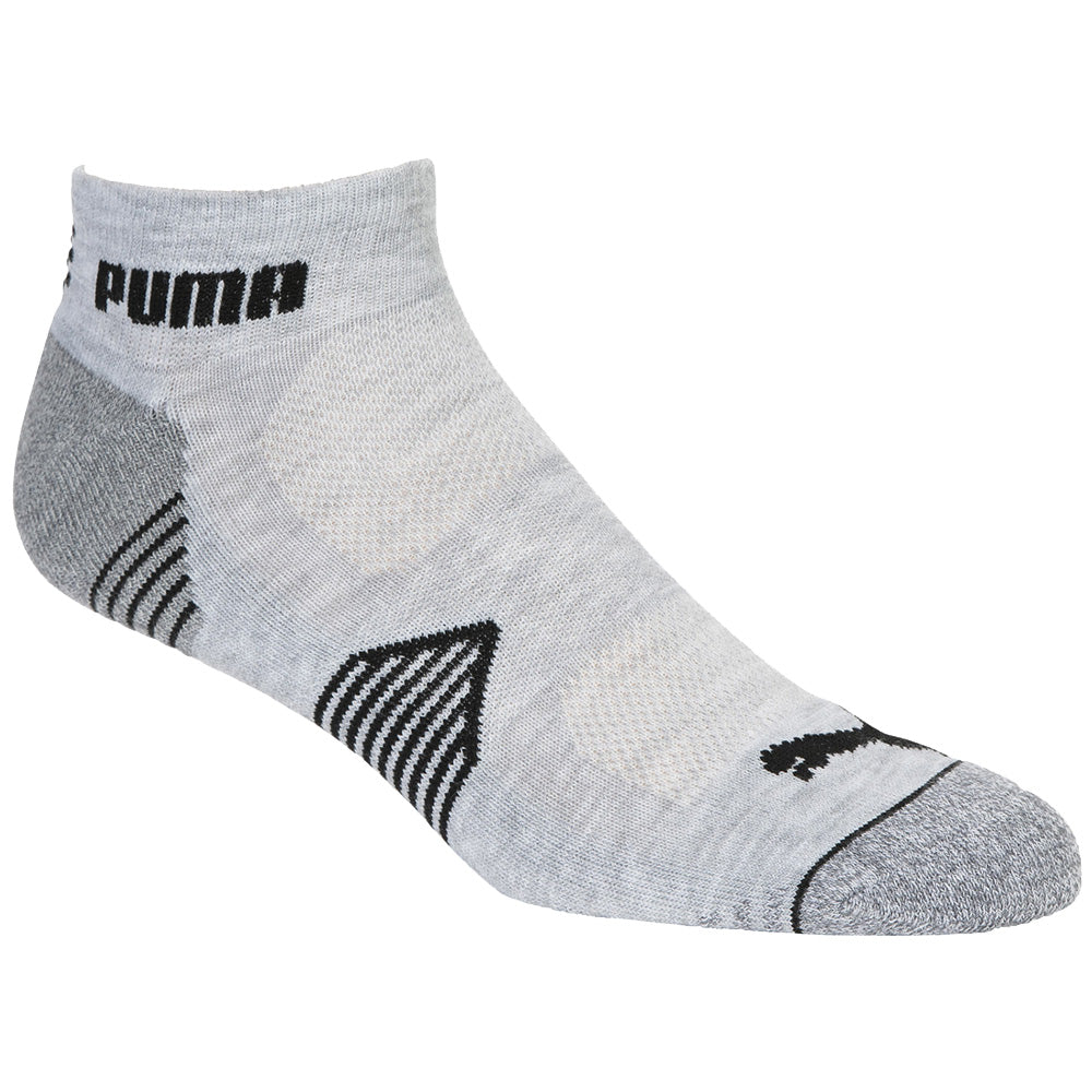 Puma Essential 1 4 Crew Socks 3 Pack White Grey Black