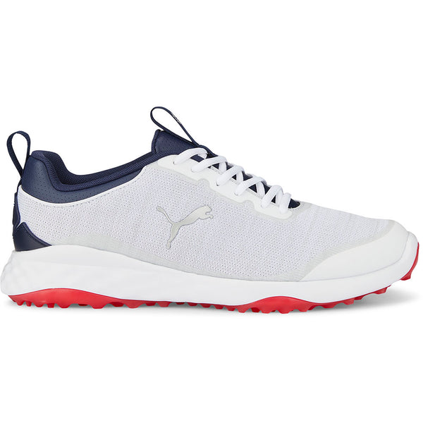 Puma Fusion Pro Spikeless Shoes - White/Blue/Red