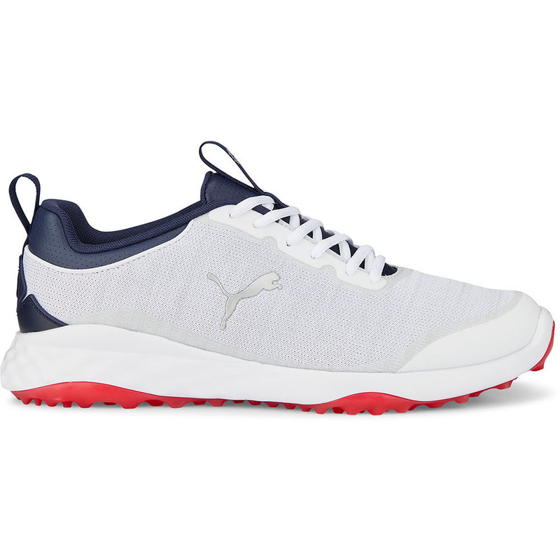 Puma Fusion Pro Spikeless Shoes White Blue Red