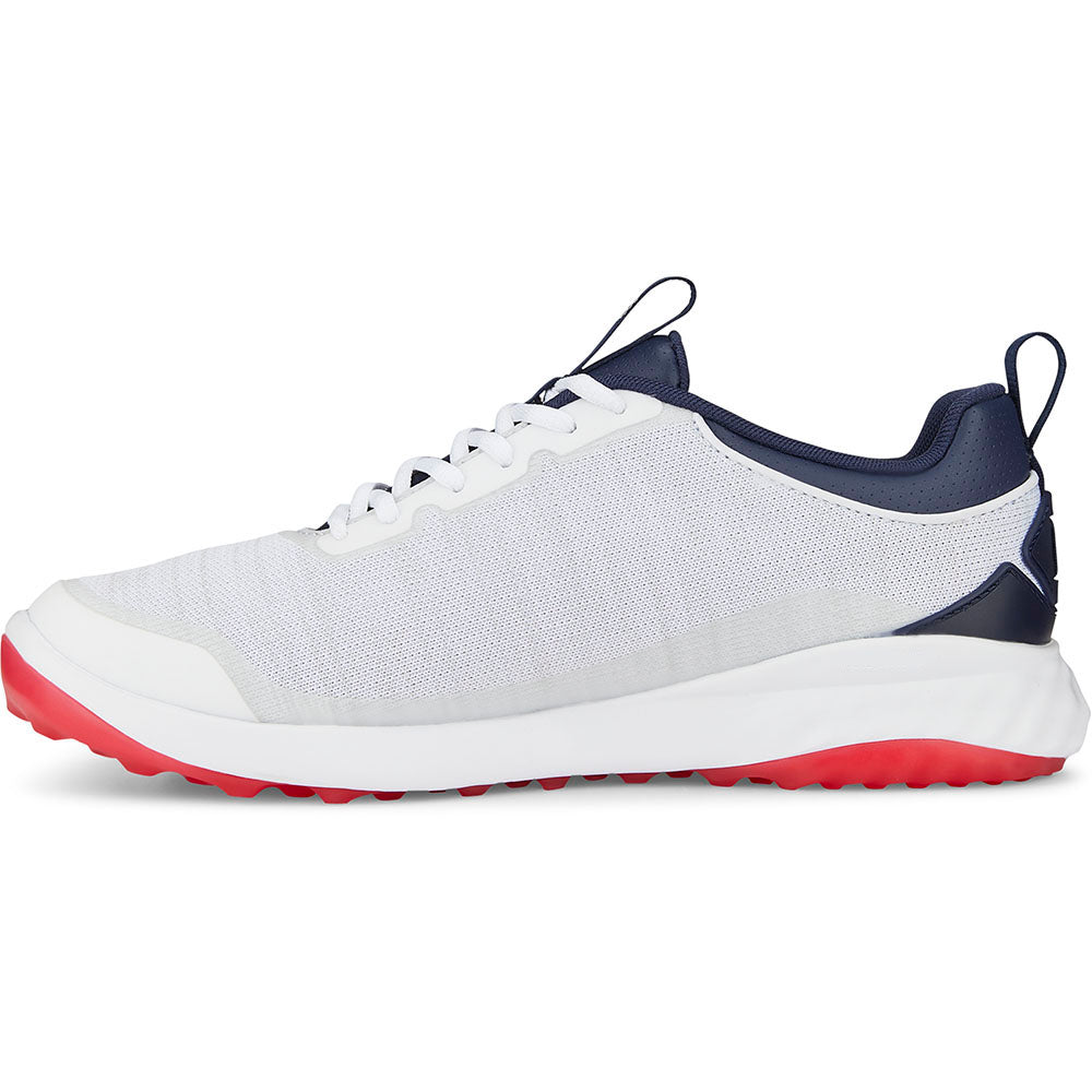 Puma Fusion Pro Spikeless Shoes White Blue Red