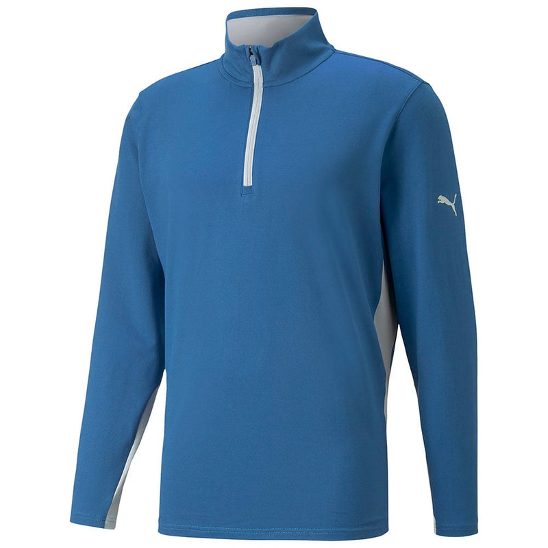 Puma Gamer 1/4 Zip Pullover - Lake Blue/High Rise