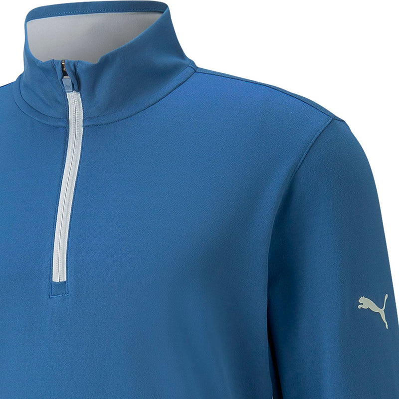 Puma Gamer 1/4 Zip Pullover - Lake Blue/High Rise