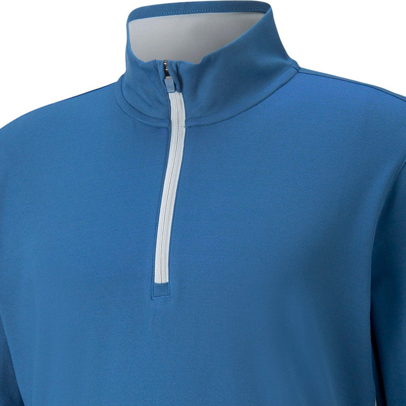 Puma Gamer 1/4 Zip Pullover - Lake Blue/High Rise