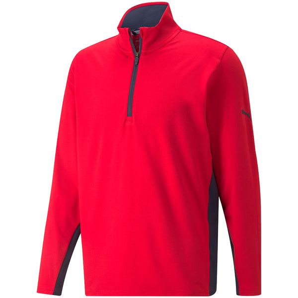 Puma Gamer Colour Block 1/4 Zip Pullover - Ski Patrol