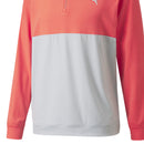 Puma Gamer Colour Block 1/4 Zip Pullover - Hot Coral/High Rise