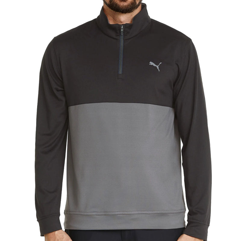 Puma Gamer Colour Block 1/4 Zip Pullover - Black/Quiet Shade