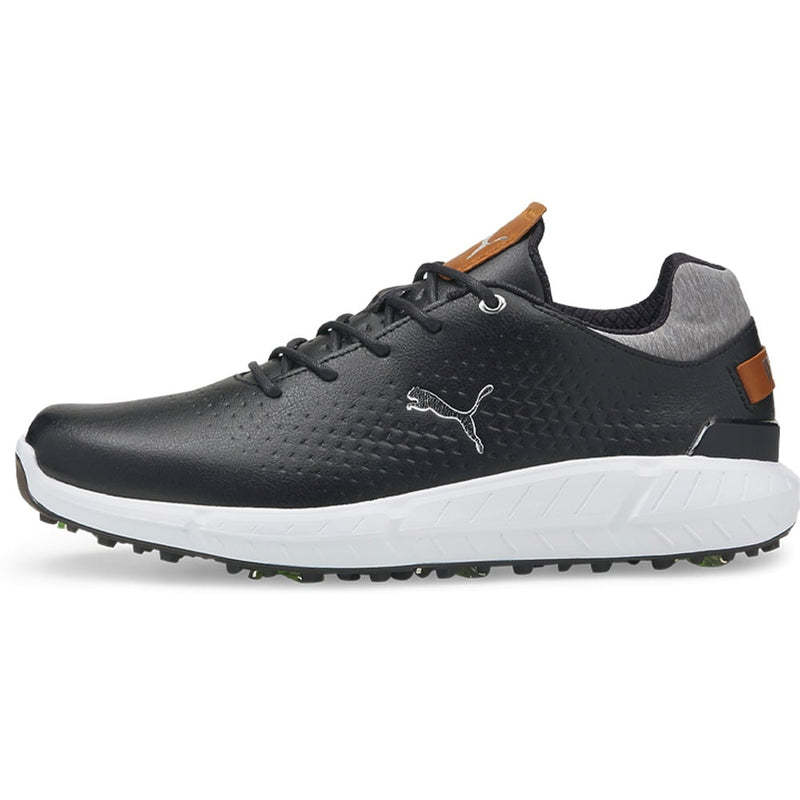 Puma IGNITE Articulate Leather Spiked Waterproof Shoes - Black/Silver
