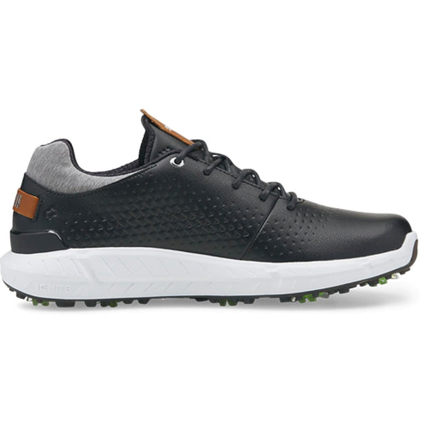 Puma IGNITE Articulate Leather Waterproof Spiked Shoes - Black/Silver
