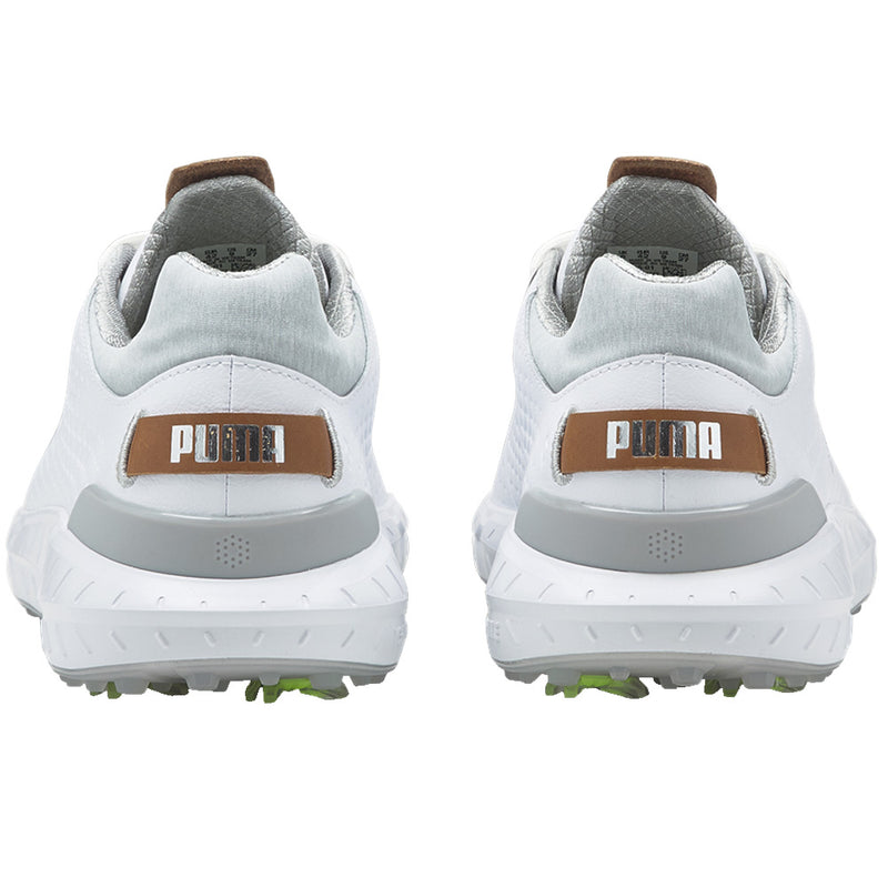 Puma IGNITE Articulate Leather Waterproof Spiked Shoes - White/Silver