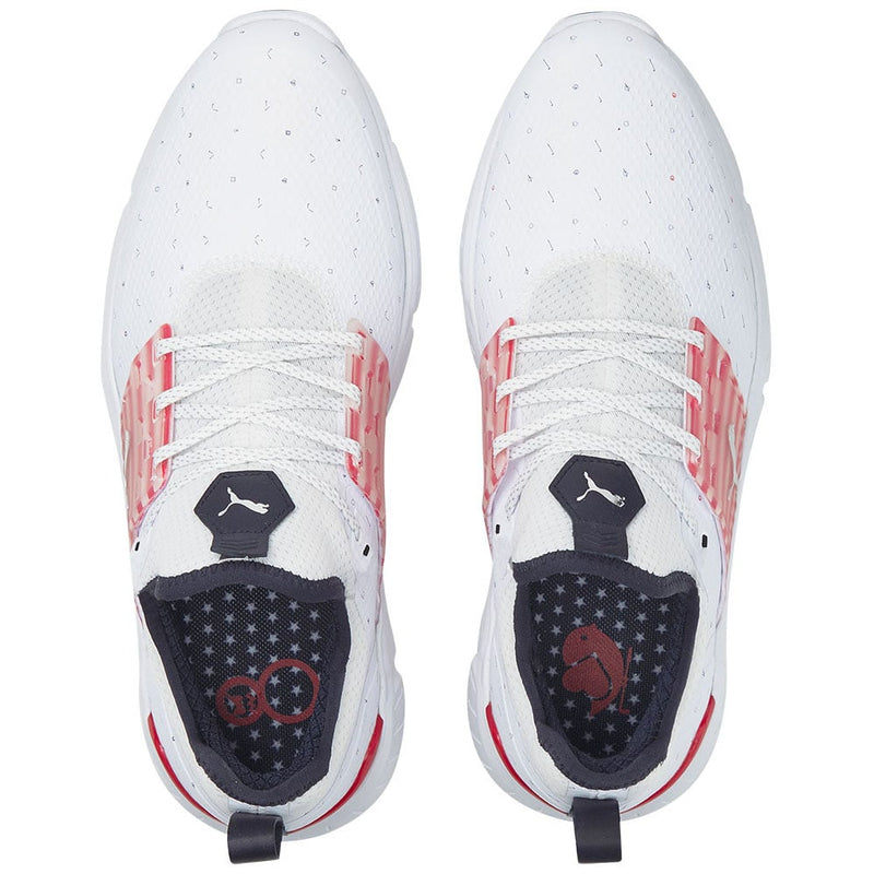 Puma IGNITE Articulate Ltd Edition Love H8 Spiked Waterproof Shoes - White/Silver/Ski Patrol