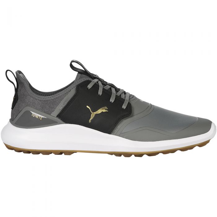 Puma IGNITE NXT Crafted Spikeless Shoes - Quiet Shade/Puma Black/Puma Team Gold