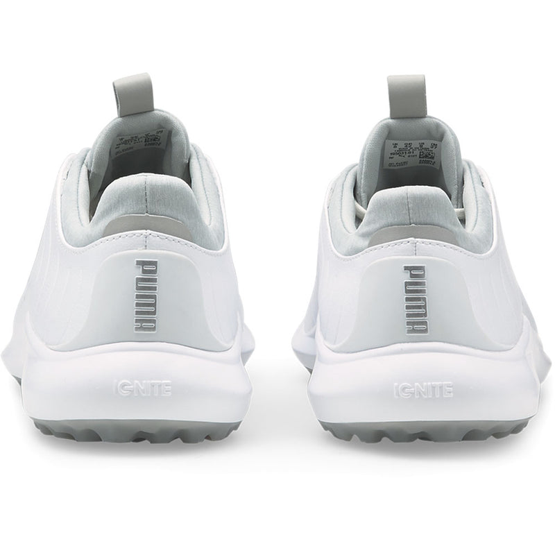 Puma IGNITE Pro Spikeless Waterproof Shoes White Silver High Rise