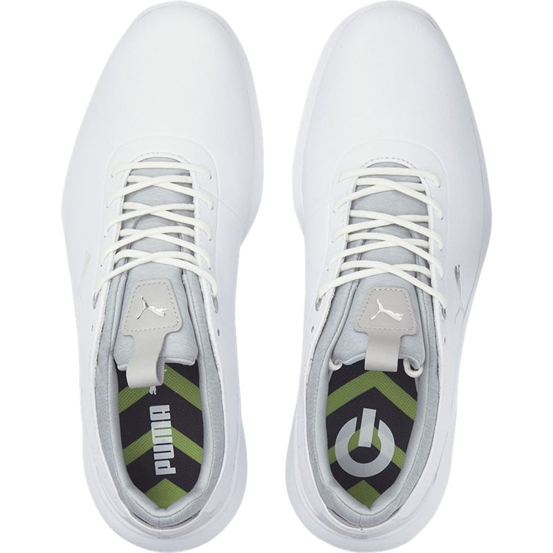 Puma IGNITE Pro Spikeless Waterproof Shoes White Silver High Rise