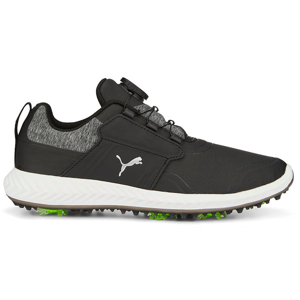 Puma Junior IGNITE PWRCAGE BOA Spiked Shoes - Black/Silver