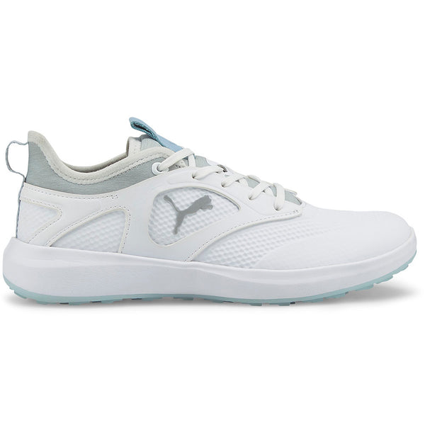 Puma Ladies IGNITE Malibu Spikeless Shoes - White/Silver/Lucite