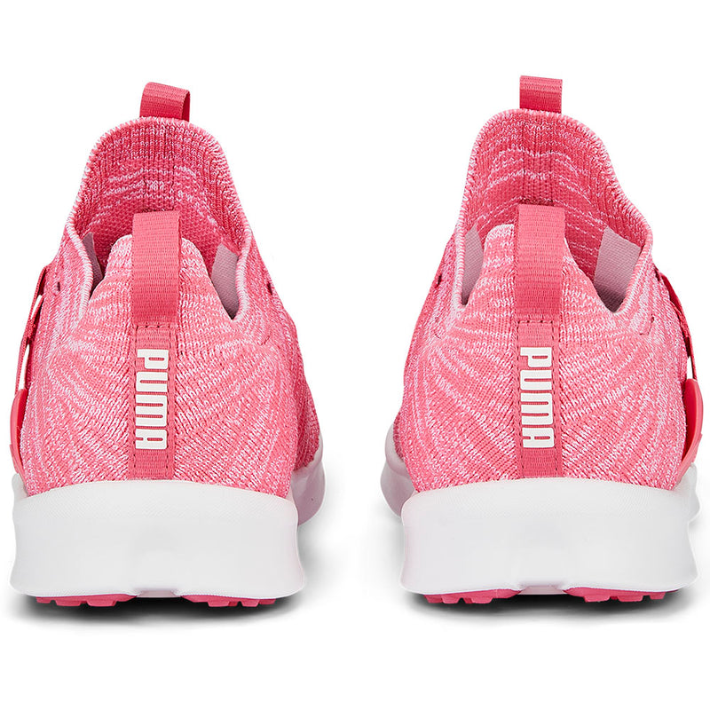 Puma Ladies Laguna Fusion Knit Spikeless Shoes White Pink