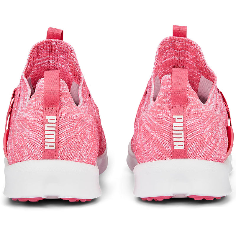 Puma Ladies Laguna Fusion Knit Spikeless Shoes - White/Pink