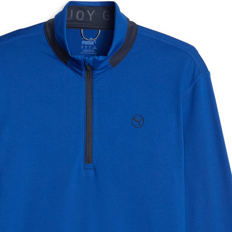 Puma Lightweight 1/4 Zip Pullover - Festive Blue/Navy Blazer