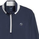 Puma Lightweight 1/4 Zip Pullover - Navy Blazer/Ash Grey