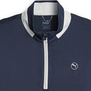 Puma Lightweight 1/4 Zip Pullover - Navy Blazer/Ash Grey