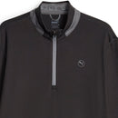 Puma Lightweight 1/4 Zip Pullover - Puma Black/Slate Sky