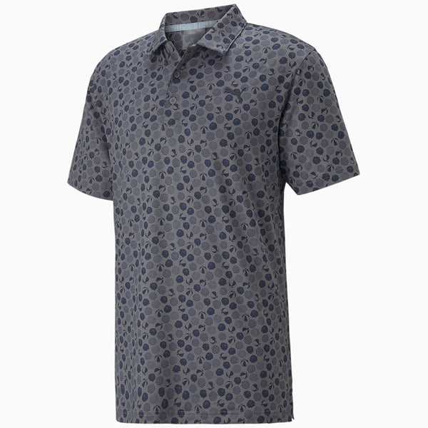 Puma MATTR Beach Trip Polo Shirt - Quiet Shade/Navy Blazer