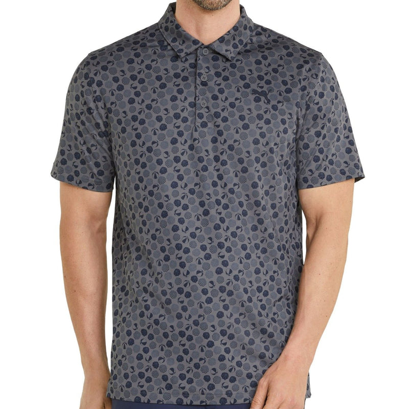 Puma MATTR Beach Trip Polo Shirt - Quiet Shade/Navy Blazer