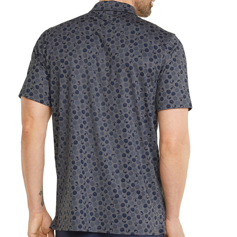 Puma MATTR Beach Trip Polo Shirt - Quiet Shade/Navy Blazer