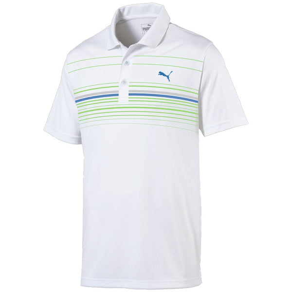 Puma MATTR Canyon Polo Shirt - Bright White/Bright Cobalt