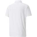 Puma MATTR Canyon Polo Shirt - Bright White/Hot Coral