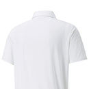 Puma MATTR Canyon Polo Shirt - Bright White/Hot Coral