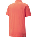 Puma MATTR Canyon Polo Shirt - Hot Coral/Bright Cobalt