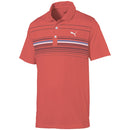 Puma MATTR Canyon Polo Shirt - Hot Coral/Bright Cobalt