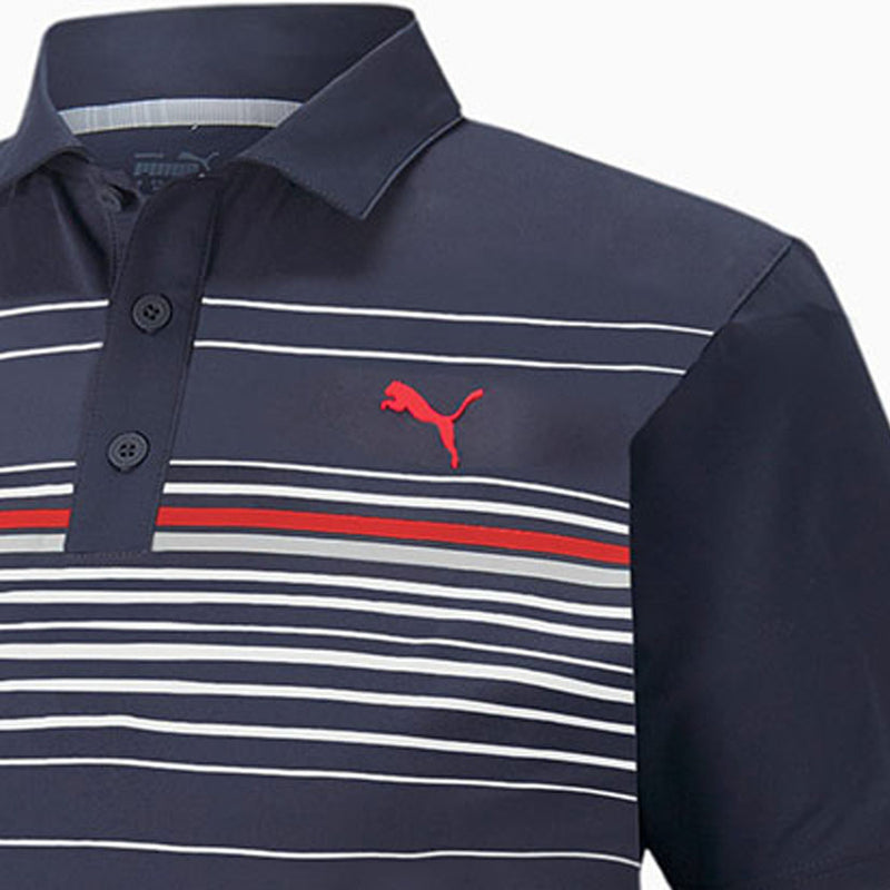 Puma MATTR Canyon Polo Shirt  - Navy Blazer/Ski Patrol