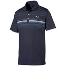 Puma MATTR Canyon Polo Shirt - Navy Blazer/Chalk Pink