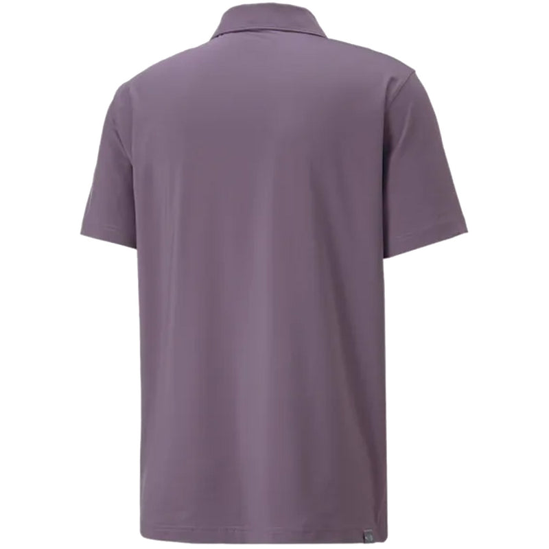 Puma MATTR Canyon Polo Shirt - Purple Charcoal/Black