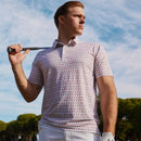 Puma MATTR Flamingo Polo Shirt - Bright White/Flamingo Pink