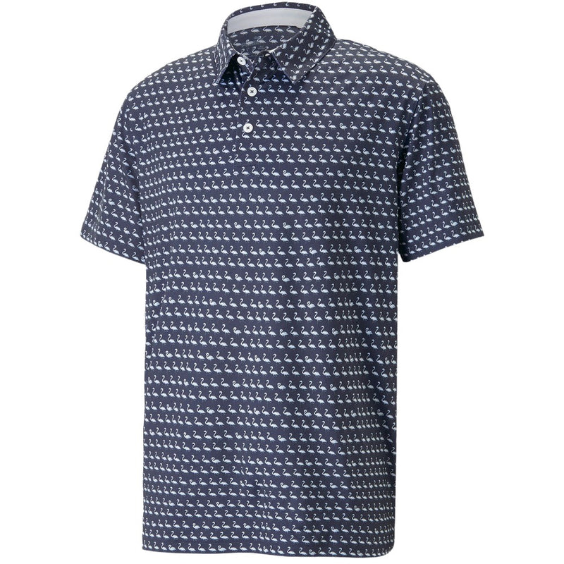 Puma MATTR Flamingo Polo Shirt - Navy Blazer/Bright White