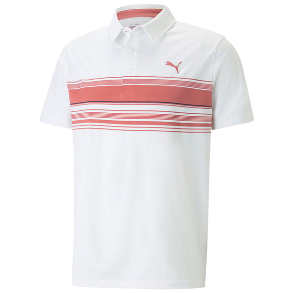 Puma MATTR Grind Polo Shirt - Bright White/Heartfelt