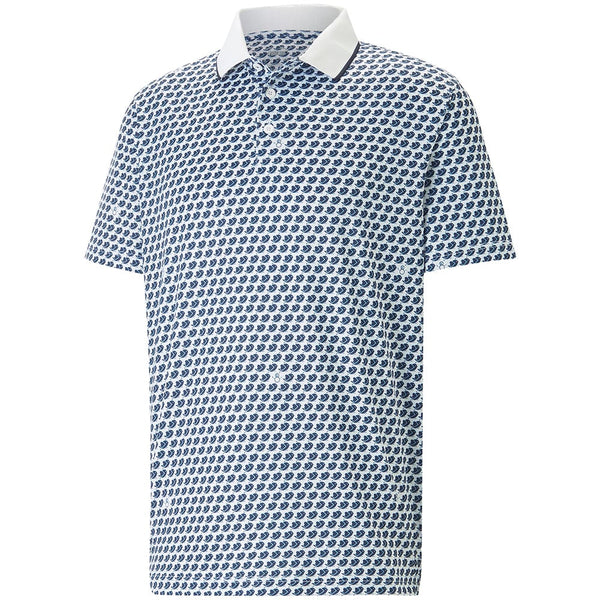 Puma MATTR Love/H8 Polo Shirt - Bright White/Navy Blazer